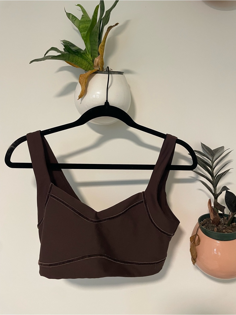 Abercrombie & Fitch Chocolate Brown Scoop Bralette